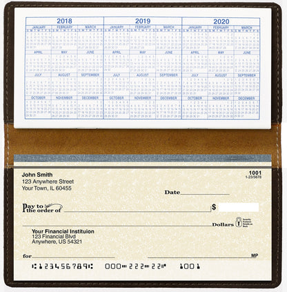 CAROUSELCHECKS Make A Wish Laser Engraved Leatherette Checkbook Cover
