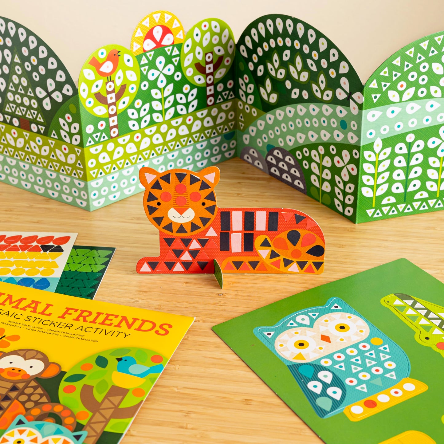Petit Collage Mosaic Sticker Activity: Animal Friends