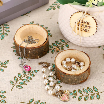OwnMy Set of 24 Wooden Tea Light Candle Holders Votive Candle Holders, Rustic Wooden Pillar Candle Stands Vintage Wooden Tealight Holders Set Candle Centerpieces for Dining Table Wedding Party, 1" H