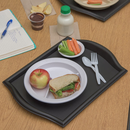 Carlisle FoodService Products 1217BT03 Bistro Plastic Café Tray, 12" X 17", Black