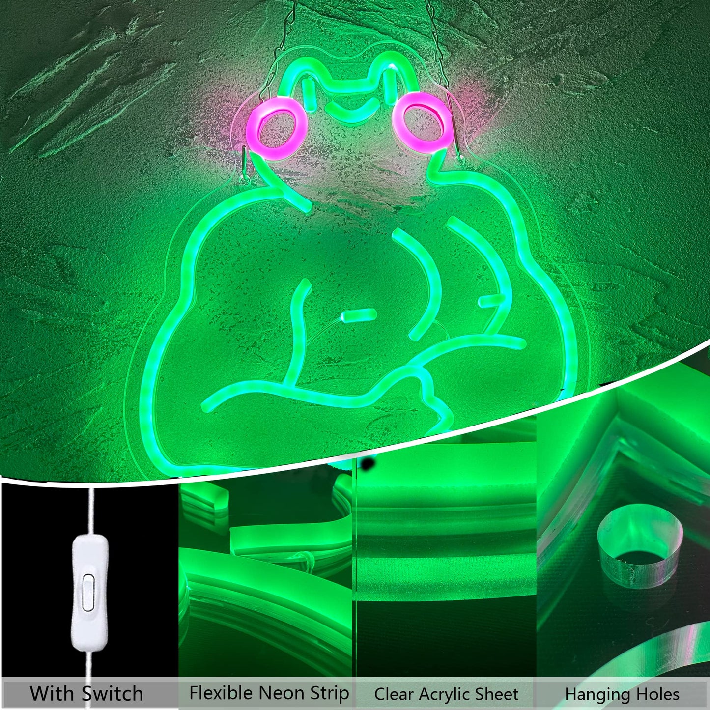 manimo Ocean World Porthole Neon Lights, LED Under Sea Porthole Neon Signs for Wall Decor,USB Night Light for Game Room Bedroom Birthday Wedding Party Gifts(13.3 * 13.3in)