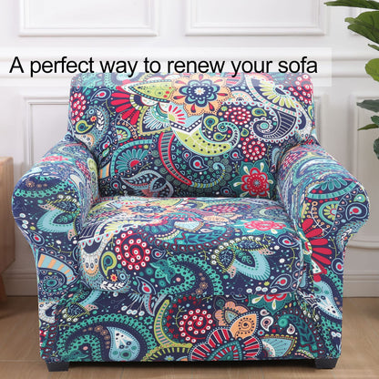 hyha Couch Covers, Chair/Sofa Covers, Floral Pattern, Stretch, Printed, 2 Pieces, Armchair Slipcover, Separate Couch Cushion Slipcover, Furniture Protector for Dogs(Armchair, Paisley Floral)