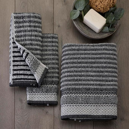 SKL Home Lewis 100% Cotton Premium 2-Piece Hand Towel Set, 600 GSM, Reversible