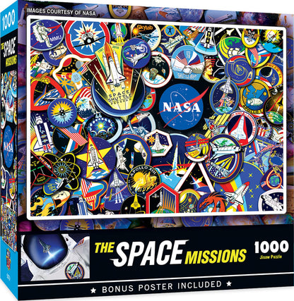 MasterPieces 1000 Piece Jigsaw Puzzle for Adults, Family, Or Youth - The NASA Missions - 19.25"x26.75"