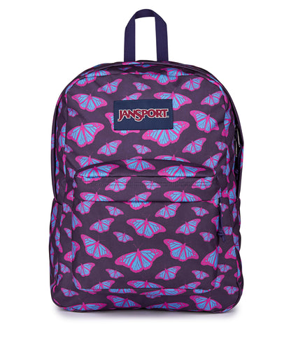 JanSport SuperBreak One Backpack - Durable, Lightweight Bag with 1 Main Compartment, Front Utility Pocket with Built-in Organizer, Premium Backpack, Flutter By Purple
