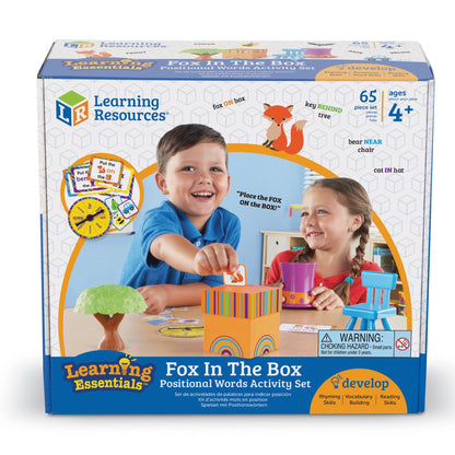 Learning Resources Fox in The Box Position Word Activity Set - Kids Board Spelling Educational Games, Vocabulary Reading Practice, Phonics Awareness, Montessori Language, Gifts for Boys and Girls