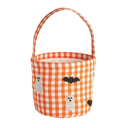 Mud Pie Halloween Ghost Beaded Treat Bucket
