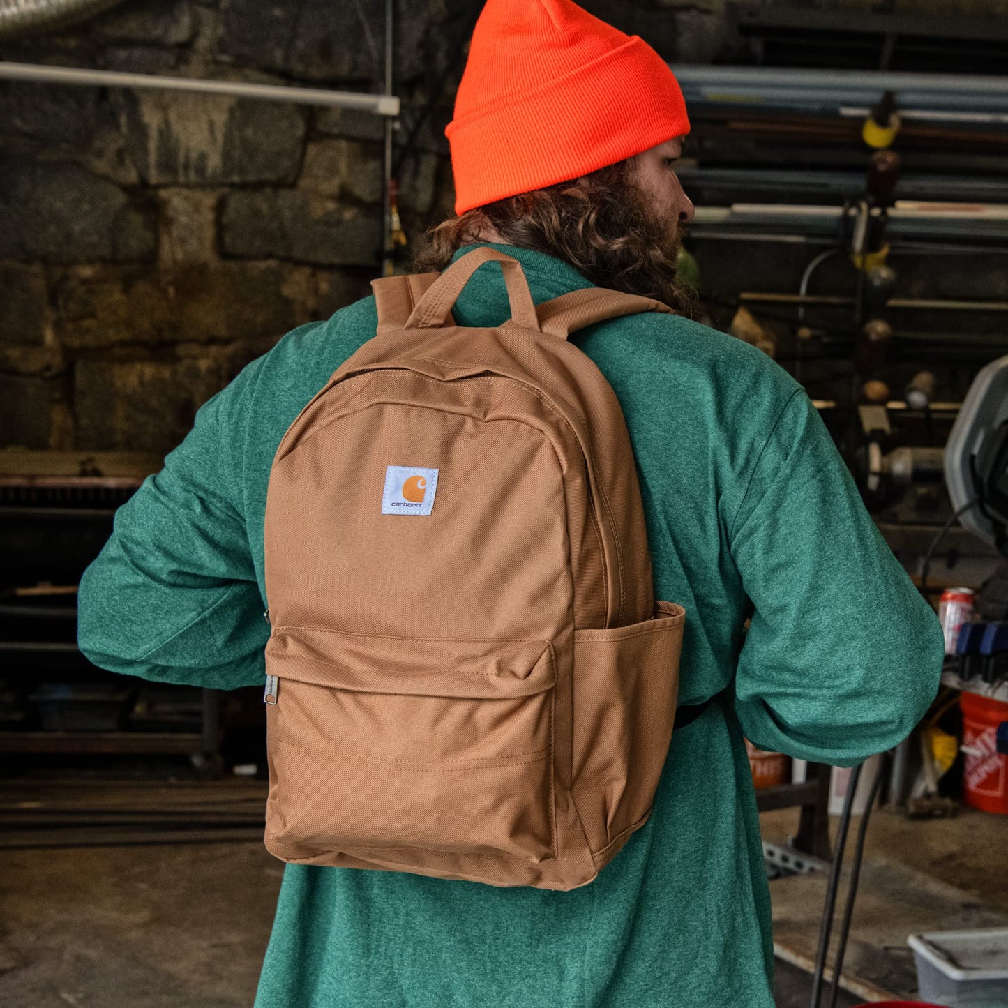 Carhartt 21L Classic Laptop Backpack, Durable Water-Resistant Pack with Laptop Sleeve, Blue