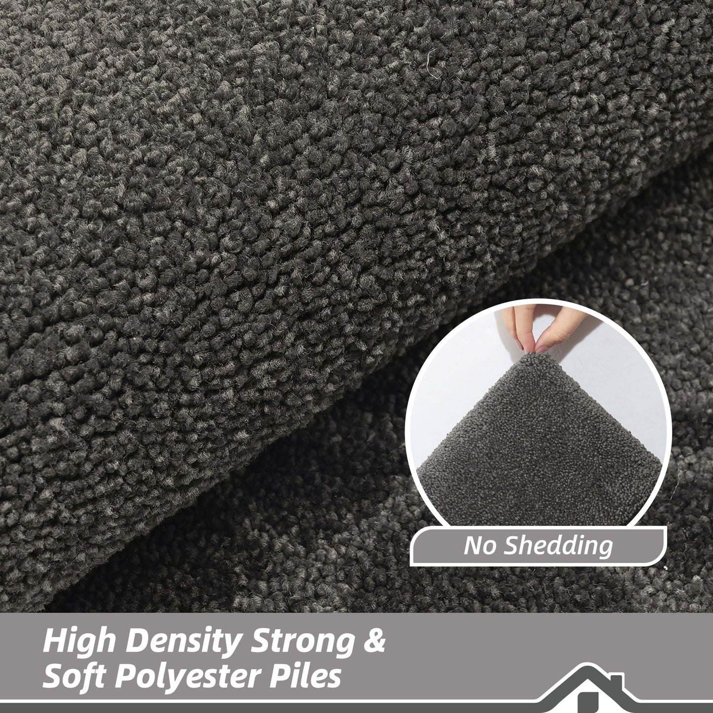 BEQHAUSE Door Mat Indoor Entrance Dirt Trapper Rugs for Entryway Non Slip Welcome Mat Absorbent Floor Mat Low Profile Washable Front Doormat for Dirty Paws, 20" x 32", Black