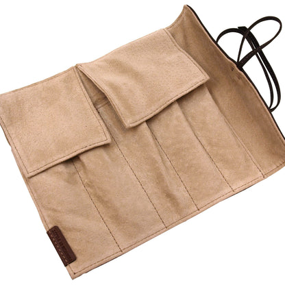 Pilot Pensemble Roll Pen Case 5 Pocket Cowhide Dark Brown