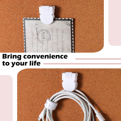 Feifeiya 25 Pcs Cubicle Clips Fabric Panel Cubicle Accessories Fabric Partition Panel Wall Clip Office Photos Wall for Notes Memos Standard Size, 40-Sheet Capacity (White)