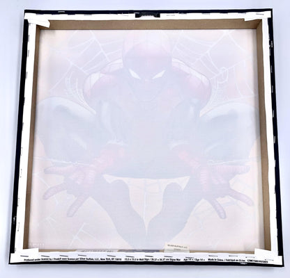 Silver Buffalo Spider-Man 15x15 inch Canvas Wall Art - Spiderman Shooting Webs Picture Poster Wall Decor