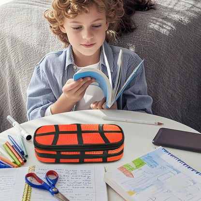 Droerfes Basketball Pencil Case Pencil Pouch Large Capacity Pen Bag School Office Organizer Stationery Storage Box For Girls Boys Teen Kids