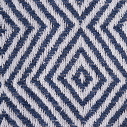 DII Diamond Throw Collection Woven Cotton, 50x60, French Blue (Pack of 3)
