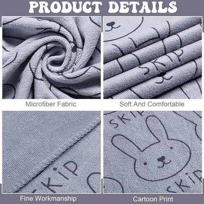 Peryiter 8 Pcs Dog Drying Towels Bulk 55'' x 28'' Pet Grooming Absorbent Microfiber Dog Bath Towels Quick Drying Puppy Bathing Towel for Small Medium Large Cats Pets Bathing Grooming(Grey)