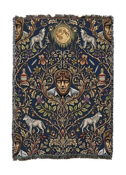 Pure Country Weavers Monster Wolf Man Blanket - Fantasy Gift - Tapestry Throw Woven from Cotton - Made in The USA (50X60)