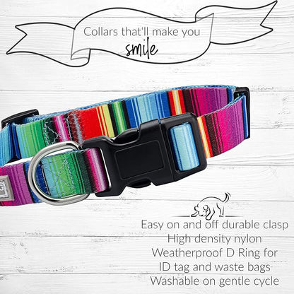Lucky Love Dog - Adjustable Dog Collar with Easy Click Buckle for Large Dogs, Durable, & Comfortable for Male & Female Dogs, Pet Collar for Puppies & Adult Ones - Nacho, Large