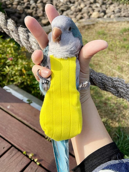 Parrot Bird Diapers, Birds Flight Suit, Parrot Clothes, Pet Animal Costumes, Bird Clothes, Cockatiel Bird Diaper, Pet Bird Diapers, Parrot Flight Suit, Bird Parrot Clothes (Yellow, S)