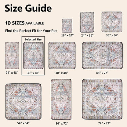 Washable Pee Pads for Dogs, Reusable Puppy Potty Training Pads, Ultra-Absorbent Thick Waterproof Leak-Proof Non-Slip Pads & Mat for Crate, Playpen, Floor, Whelping & Housebreaking , 2 Pack 36"x48"