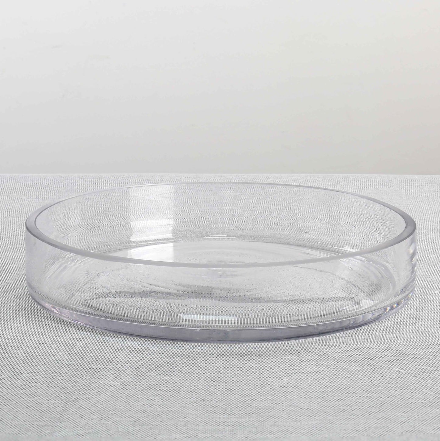 CYS Excel Clear Wide Glass Cylinder Vase (H:1.5" D:7.5") Flower Vase Centerpieces Hurricane Floating Pillar Candle Holder Terrarium Planter