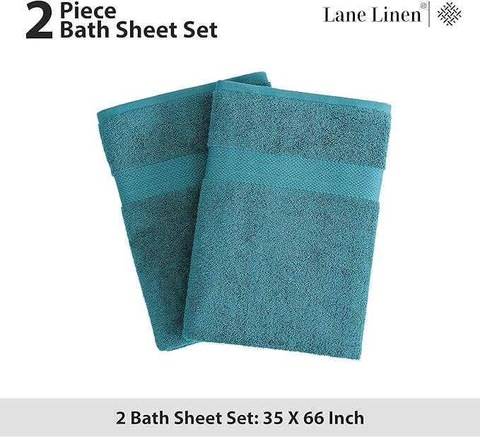 LANE LINEN 100% Cotton Bath Sheets