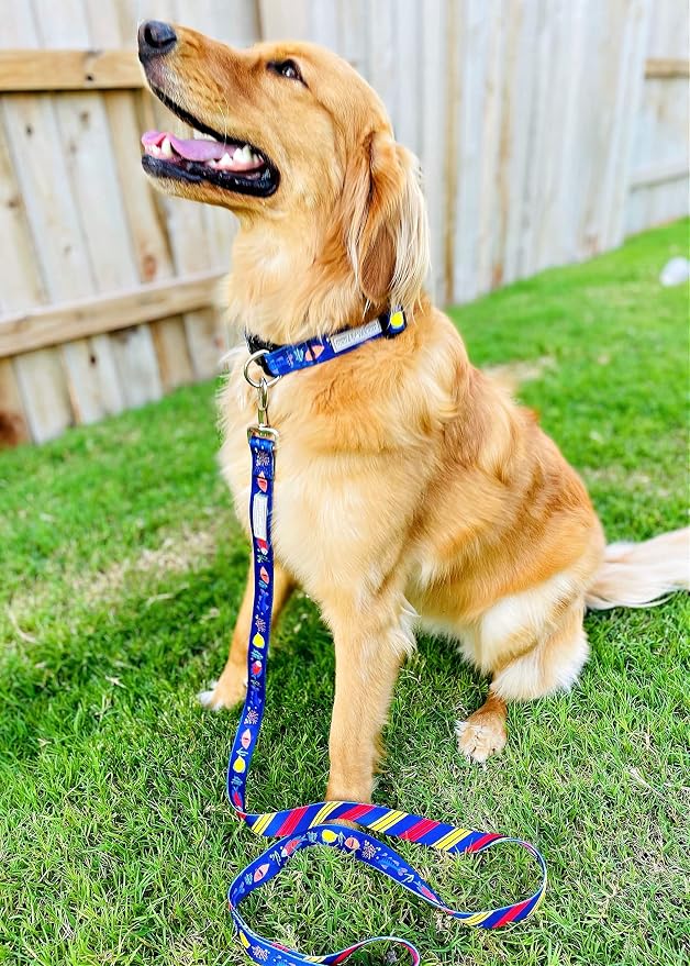 Lucky Love Dog - Adjustable Dog Collar with Easy Click Buckle for Medium, Durable, & Comfortable for Male & Female Dogs, Pet Collar for Puppies & Adult Dogs - Mackey, Medium