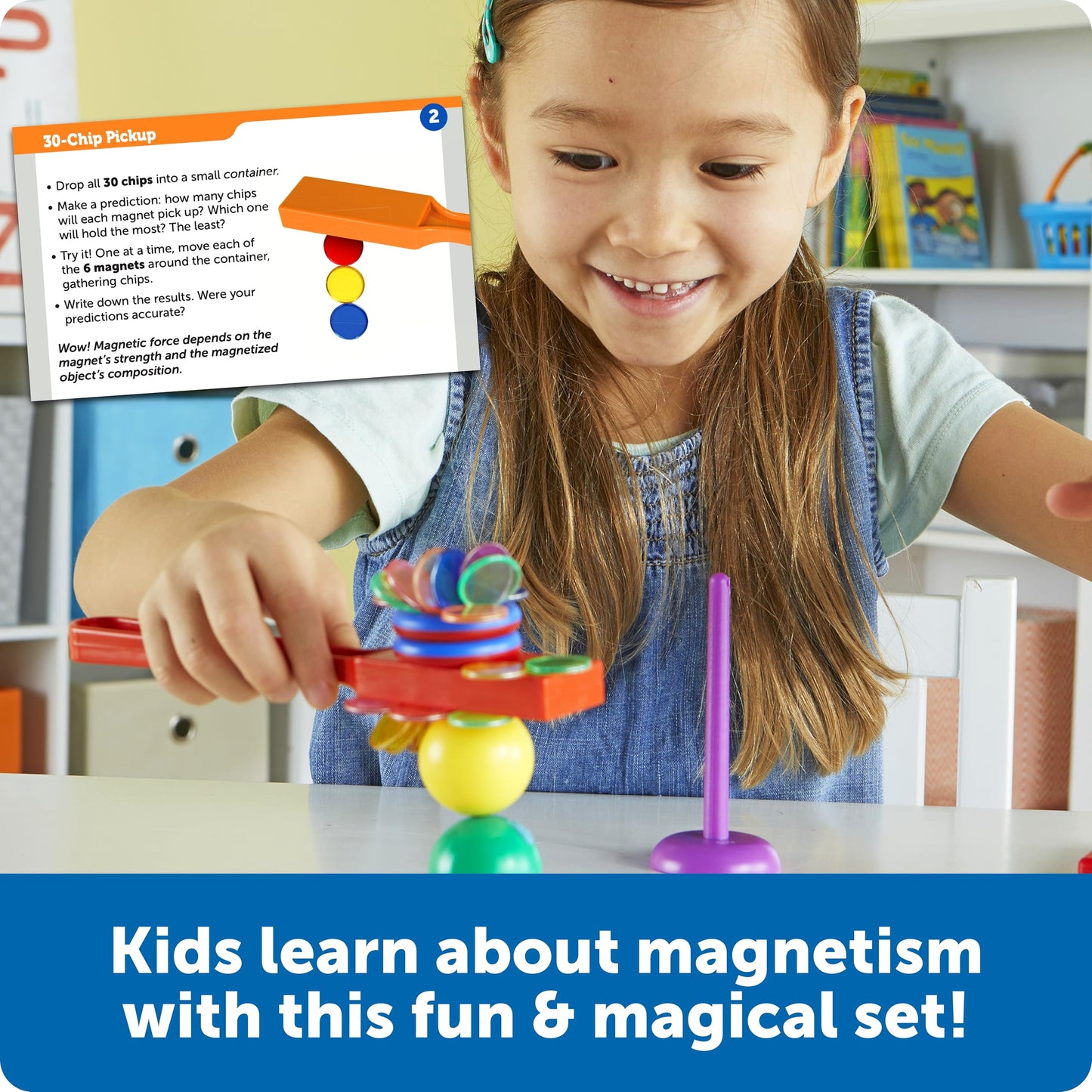 Learning Resources STEM Explorers Magnet Movers - Science For Kids Sensory Bin, Critical Thinking, Fine Motor Toys, Classroom Math Supplies, Homeschool Crafts, Educational Games, Birthday Gift