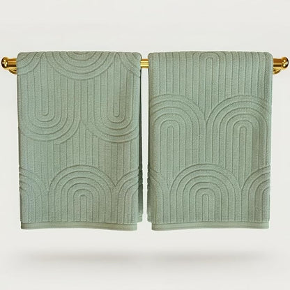 KIBAGA Decorative Hand Towels for Your Bathroom Or Kitchen – Luxurious Set of 2