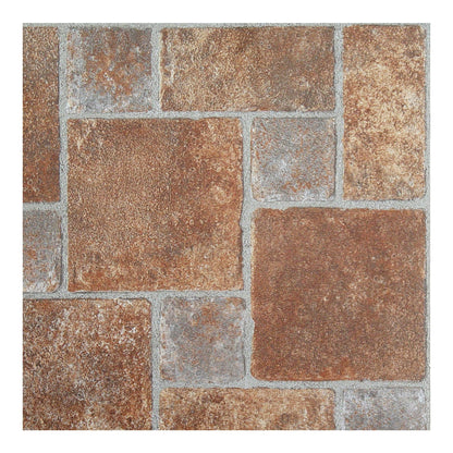 Tivoli Self Adhesive Vinyl Floor Tiles, 45 Tiles - 12" x 12", Light Oak Plank-Look - Peel & Stick, DIY Flooring for Kitchen, Dining Room, Bedrooms, Basements & Bathrooms by Achim Home Decor