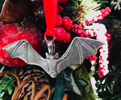 Trilogy Jewelry Gothic Bat Vampire Red Crystal Christmas Ornament