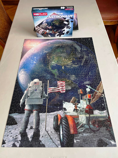 A2PLAY Space Jigsaw Puzzle for Adults 1000 Pieces, Planets in Space With Bonus Fact Poster, Challenging Astronaut Outer Space Toy, 27.5 x 19.7 in