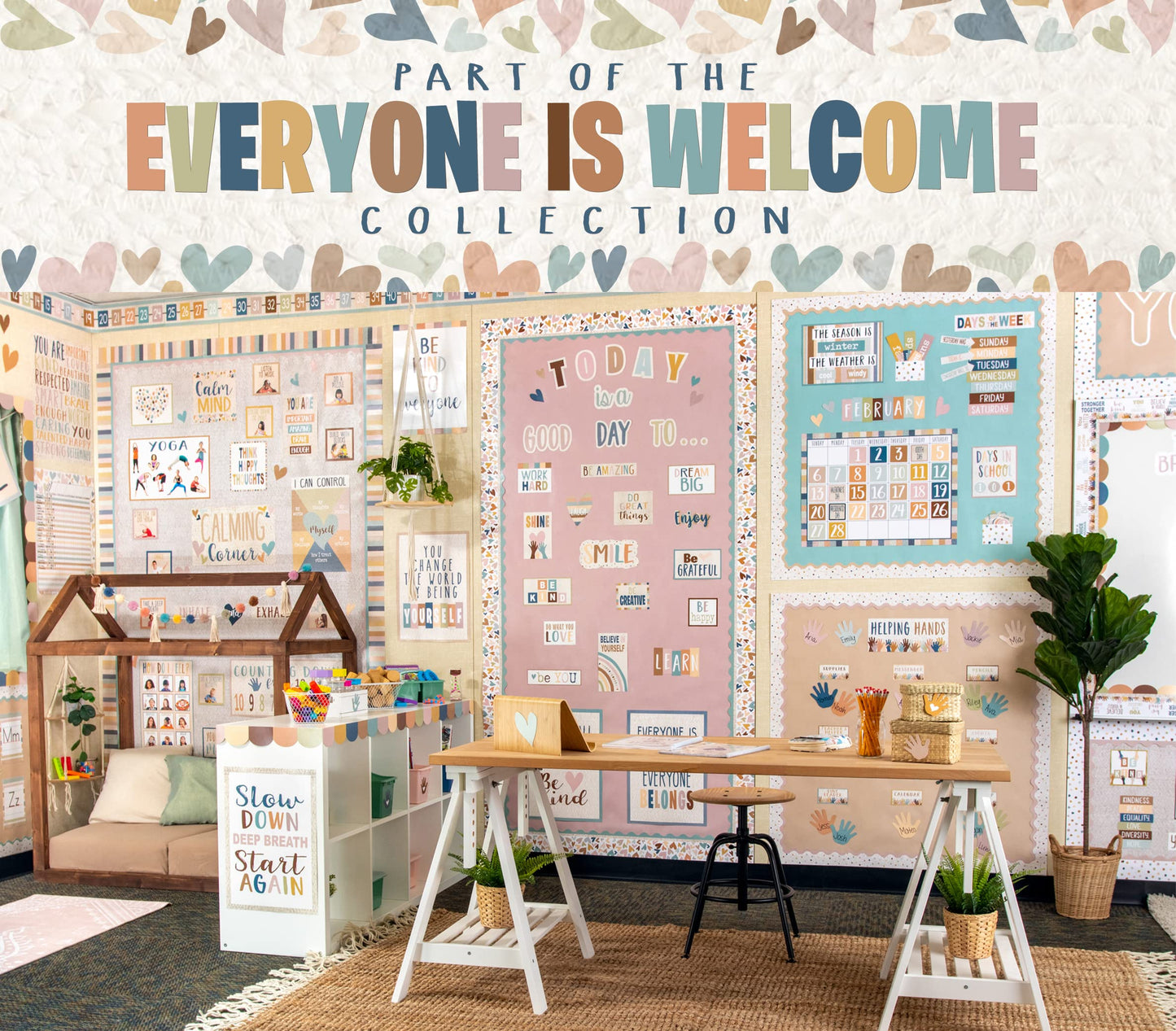 Teacher Created Resources Everyone is Welcome Flip Calendar