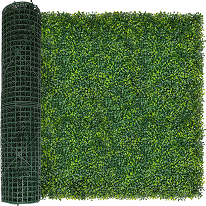 ODTORY Artificial Boxwood Roll Panels: 40 X 160 in(45 sqft) UV-Anti Artificial Ivy Privacy Fence Wall Screen for Indoor Outdoor Green Grass Wall Decor & Ivy Fence Covering Privacy