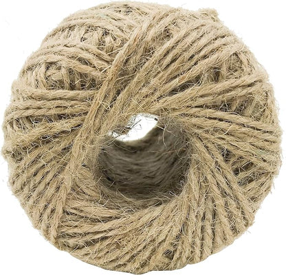 Bonka Bird Toys 1330 Natural Twisted Jute Twine String 250 ft Rope Bird Parrot Toy Craft Part Gift Burlap Ribbon Wrapping Paper Rustic tag Decor Gardening eco Friendly tie Decoration