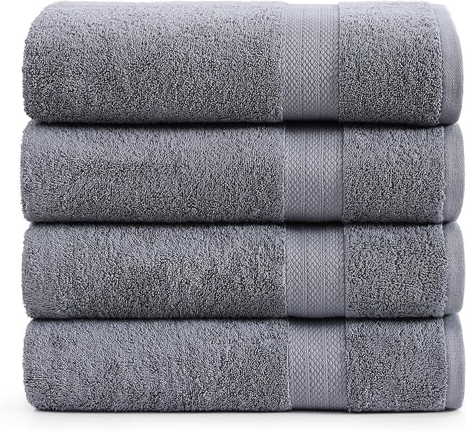 LANE LINEN 4 Pack Bath Towels Set