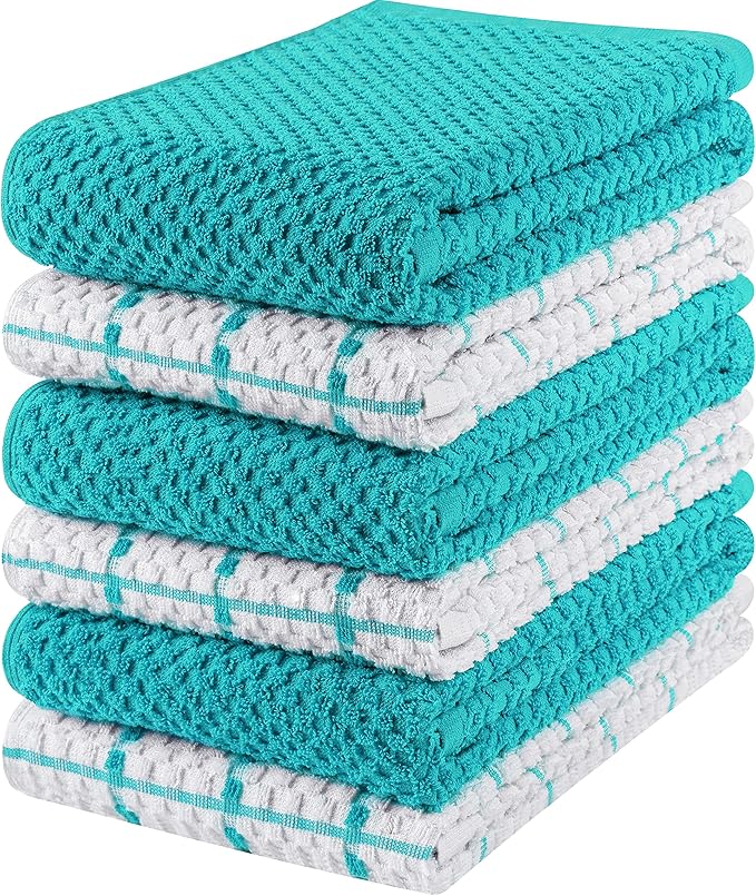 Utopia Towels - Kitchen Towels 6 Pack, 15 x 25 Inches, 100% Ring Spun Cotton
