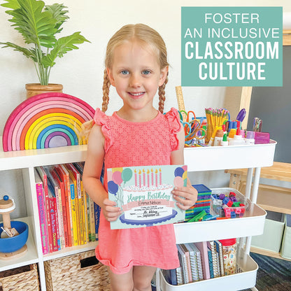 Happy Birthday Certificates for Students - 25 Student Birthday Certificates for Kids Classroom Must Haves, Teacher Supplies for Classroom Elementary, Pastel Teacher Essentials