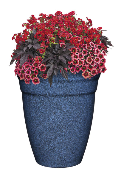 Classic Home and Garden Premiere Collection Planter, Allaire 12", Indigo