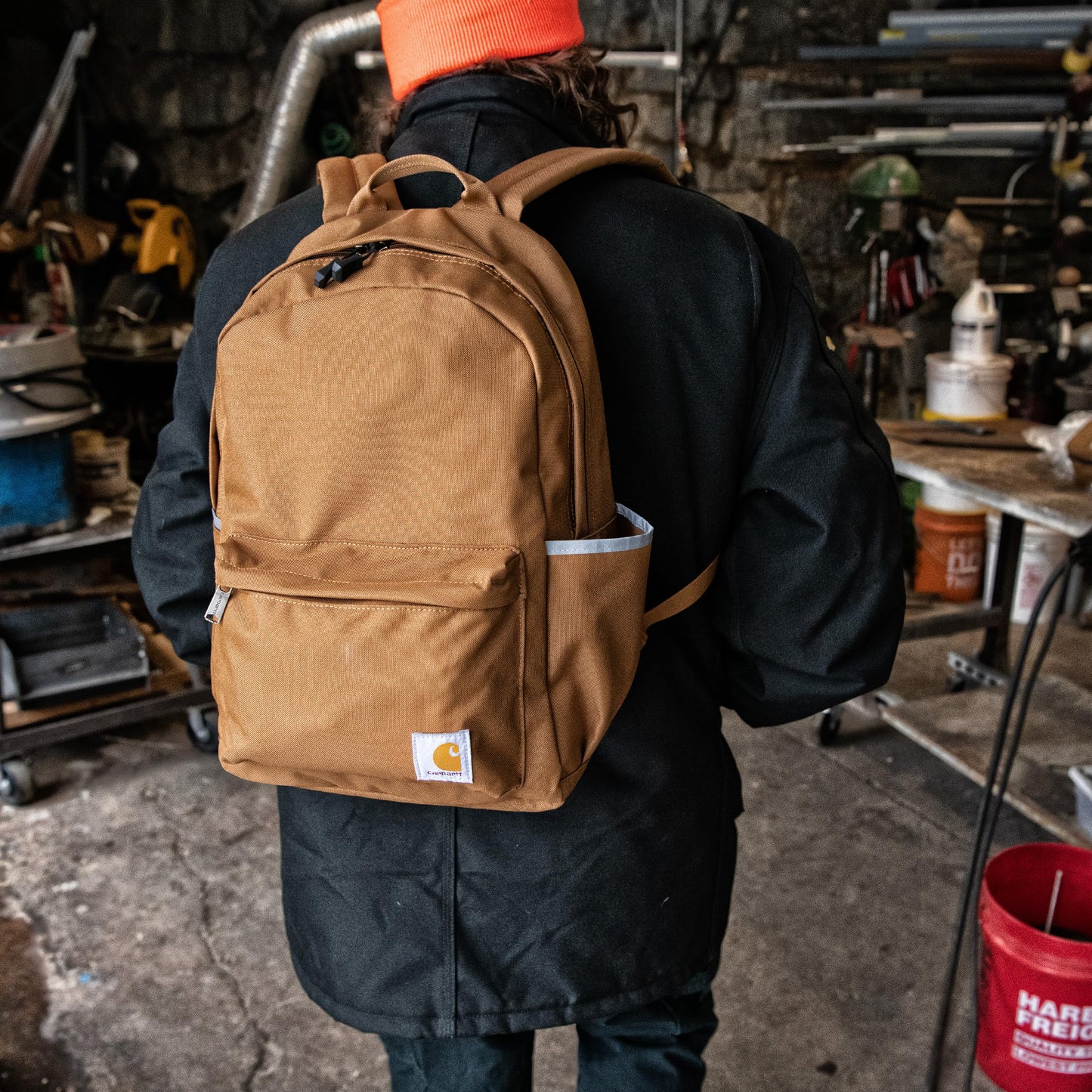 Carhartt 21L Classic Laptop Backpack, Water-Resistant Pack W/ 15" Laptop Sleeve and Organizational Compartments, Seabrook