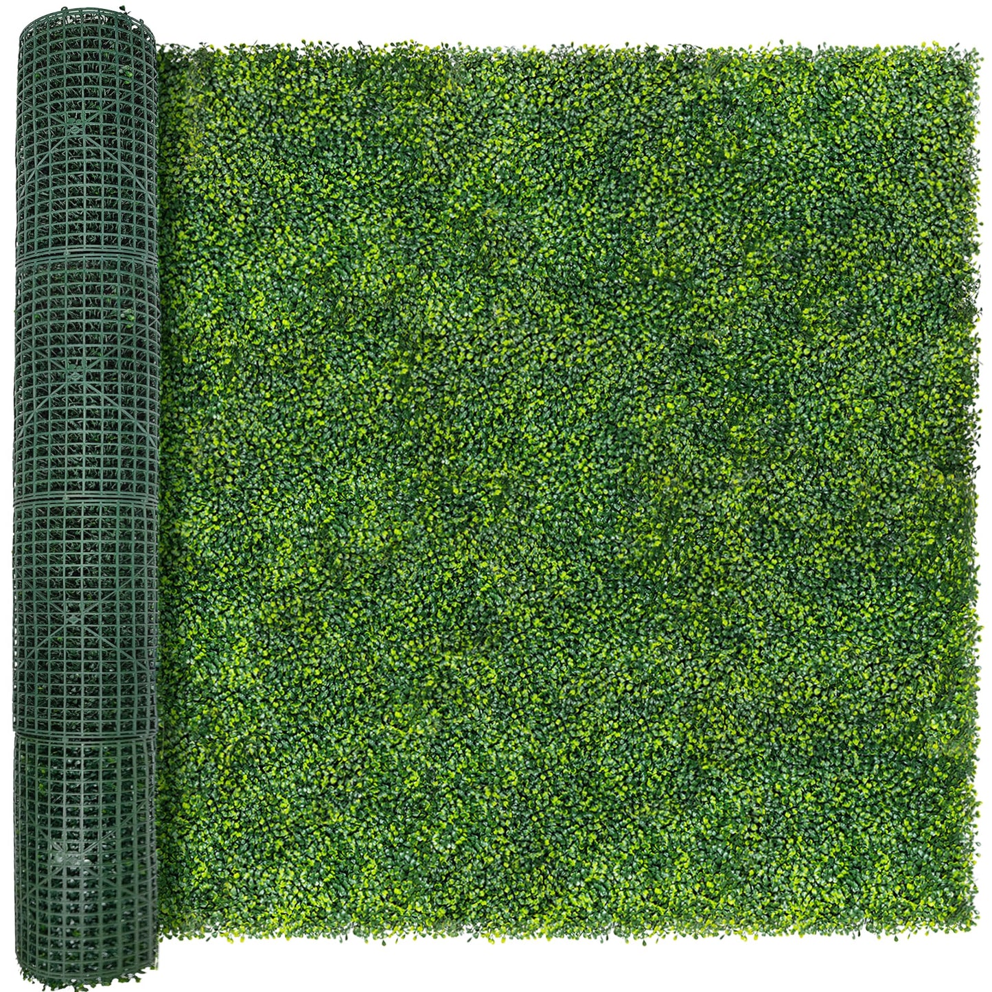 ODTORY Artificial Boxwood Roll Panels: 6 ft x 12 ft (72 sq ft) UV-Resistant Green Grass Wall Decor, Faux Ivy Privacy Fence Screen for Indoor and Outdoor, Garden, Home Decor