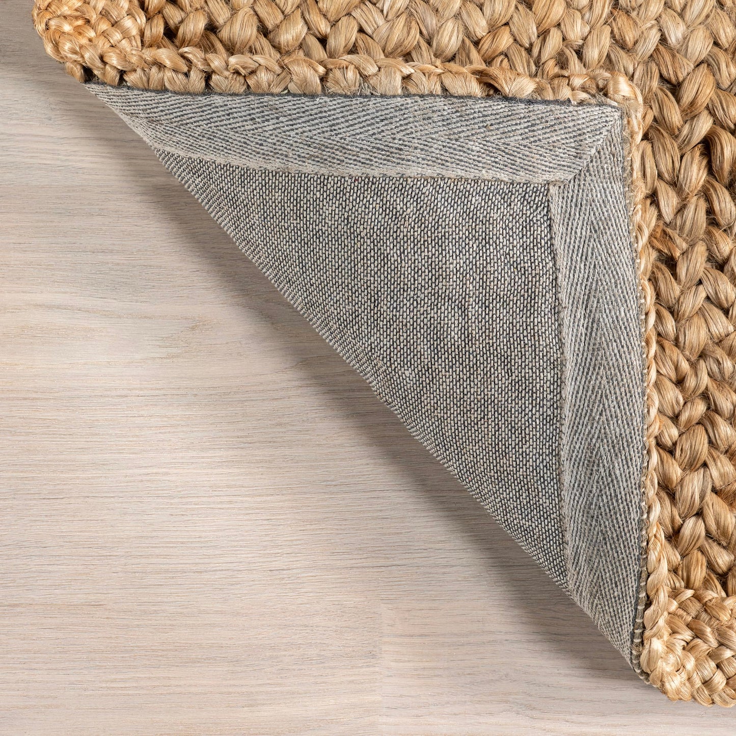 Rugs USA Willow Bordered Jute Area Rug, 8'6" x 11'6", Natural