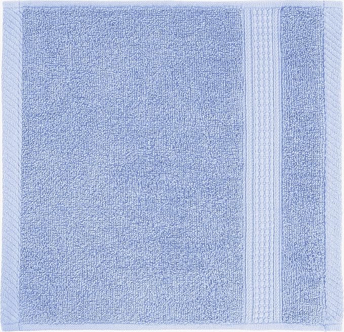 LANE LINEN Blue Wash Cloths