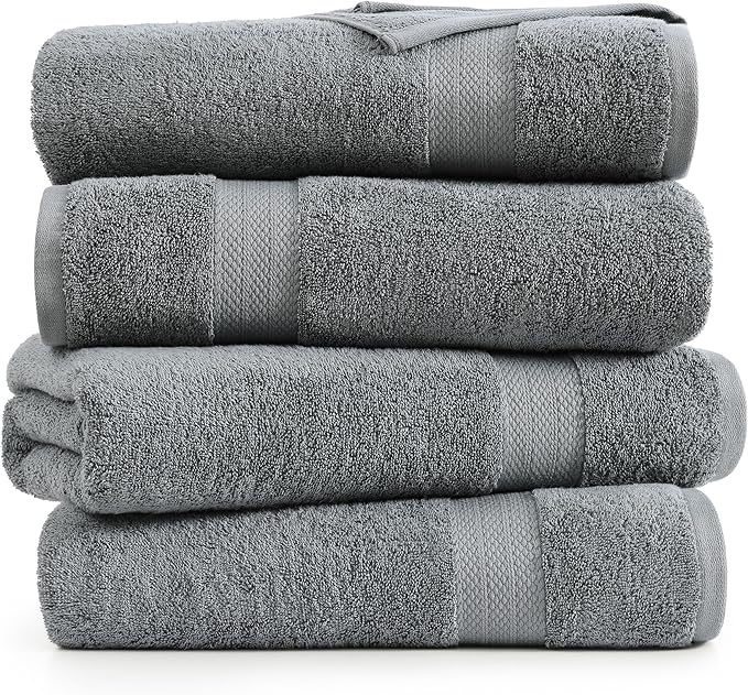 LANE LINEN 4 Pack Bath Towels Set