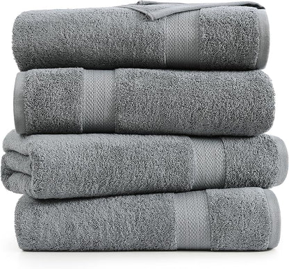 LANE LINEN 4 Pack Bath Towels Set