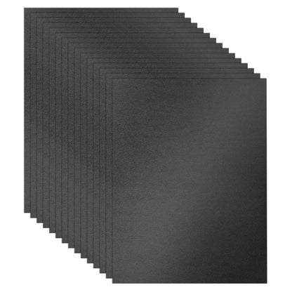 Guakicae 100 Sheets Black Shimmer Cardstock 8.5 x 11 Halloween Paper, 92lb Heavyweight Glossy Paper Card Stock for Wedding invitations, Crafting, Thank You Cards, Cards Making