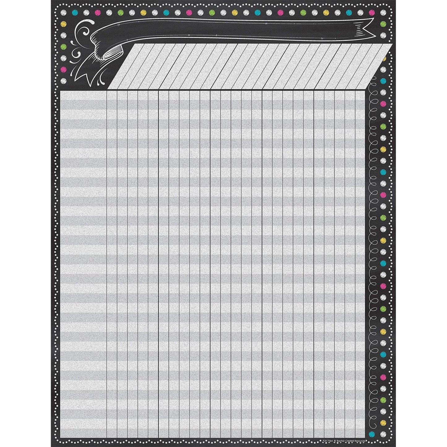Teacher Created Resources Chalkboard Brights Incentive Chart (7564)