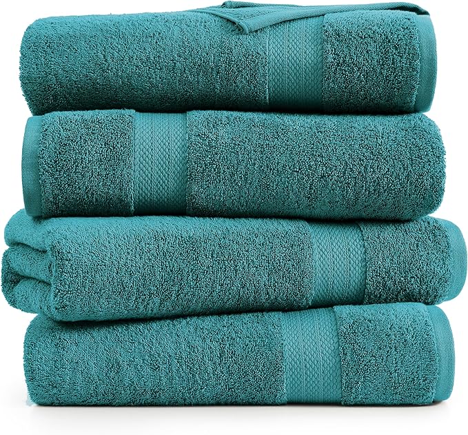 LANE LINEN Premium 4 Pack Bath Towels Set