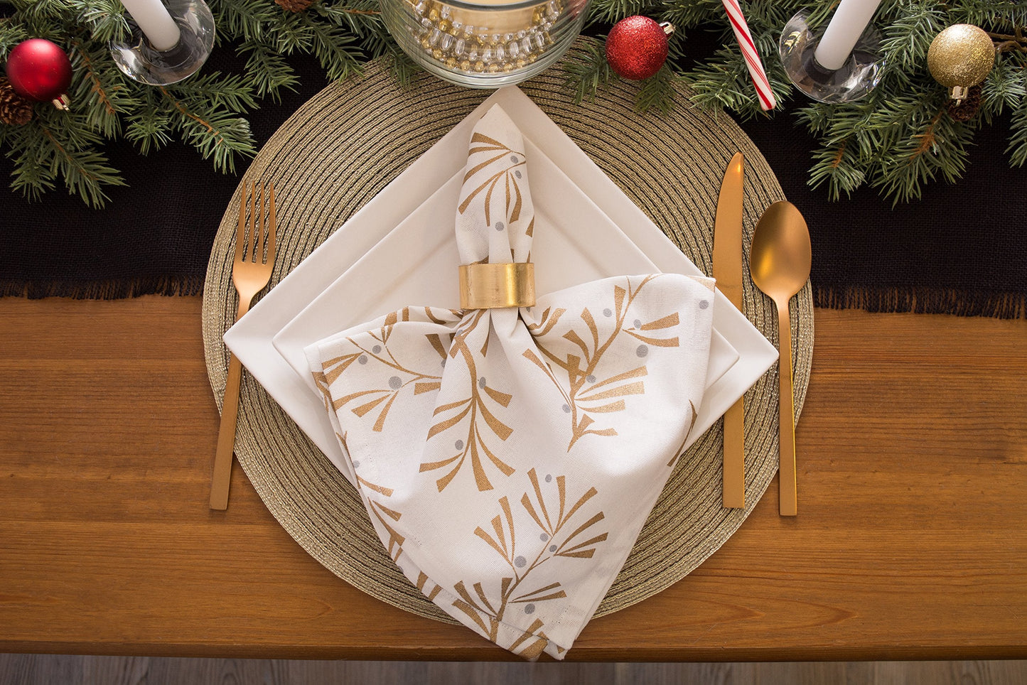 DII Jute Burlap Collection Kitchen Tabletop, Table Runner, 15x74, Solid Black