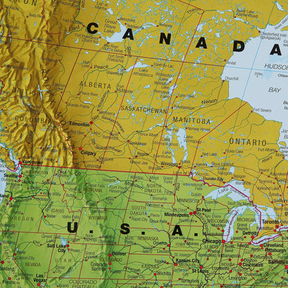 Maps International Giant World Map - Mega-Map Of The World - 46 x 80 - Fully Laminated - 2026 Updated