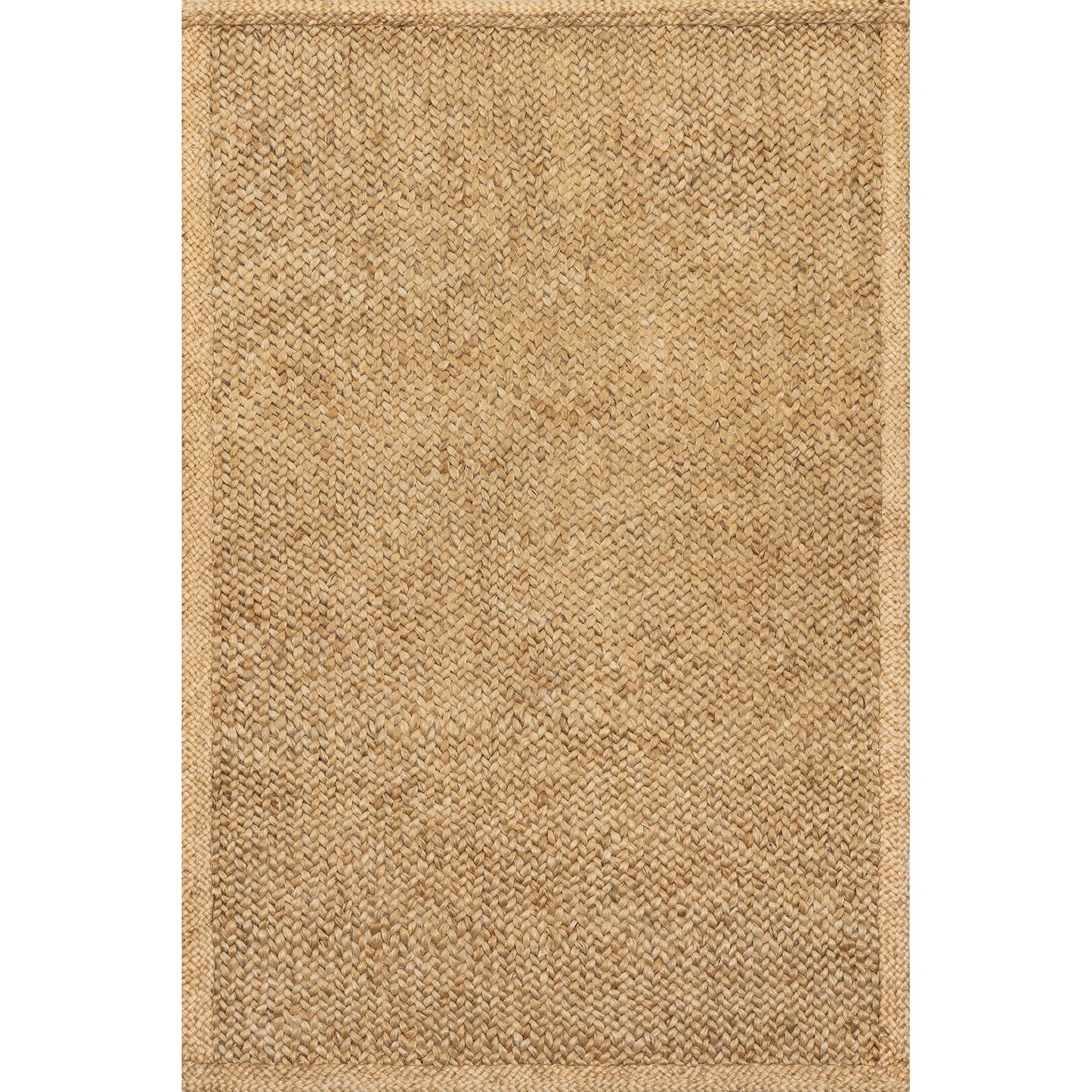 Rugs USA Willow Bordered Jute Area Rug, 8'6" x 11'6", Natural